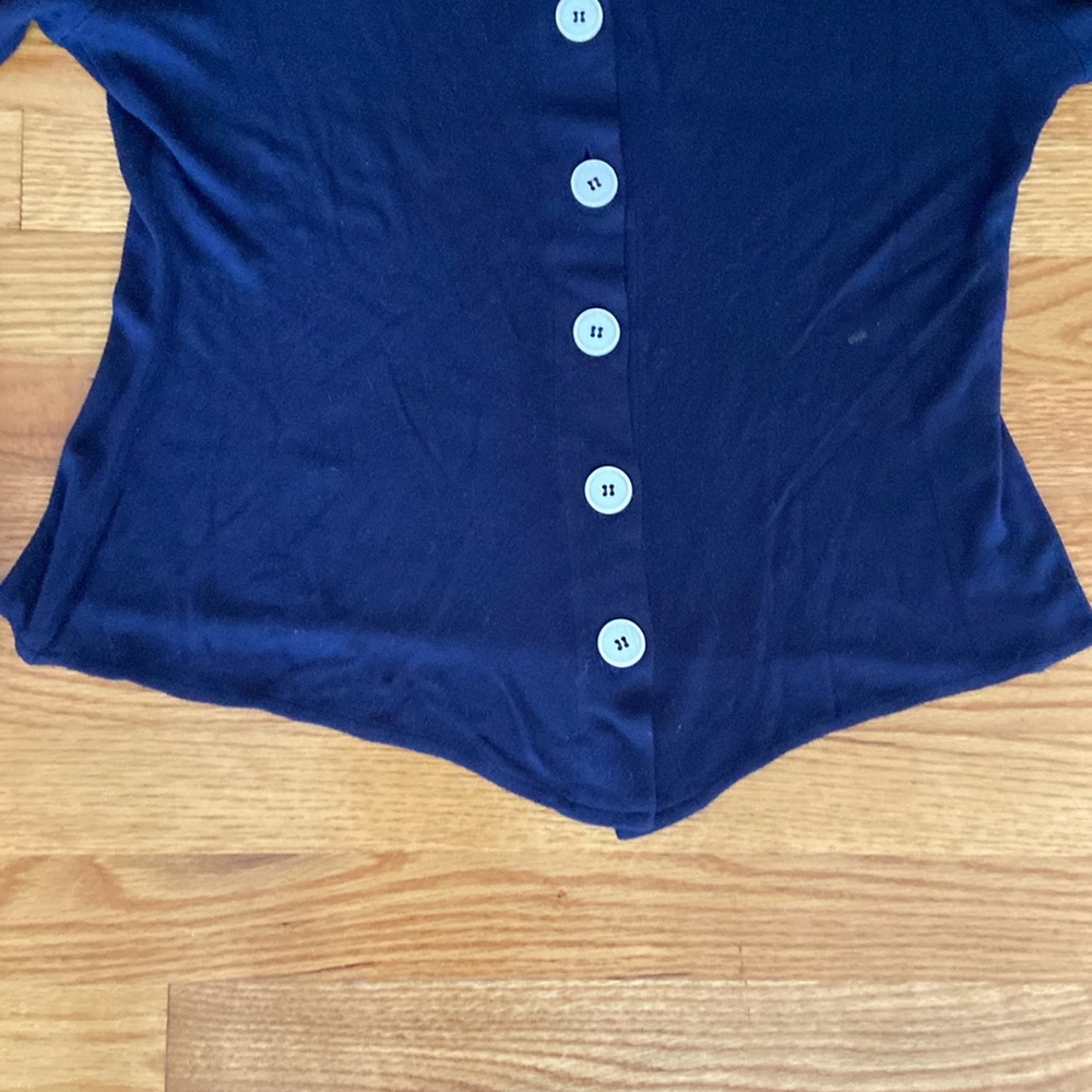 Christian Dior Separates Button Down Cardigan w Flair - Picture 9 of 11